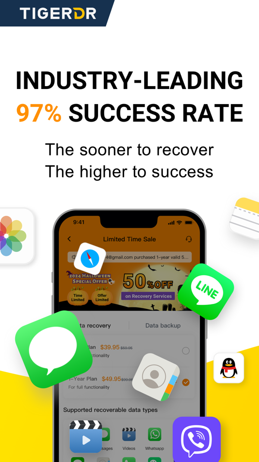 #3. Tiger Data Recovery: Rescue (iOS) 由: Shanghai Yixuan Network Technology Co., Ltd.