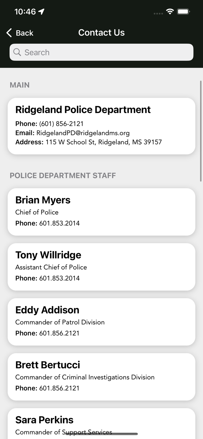 Ridgeland Police Department