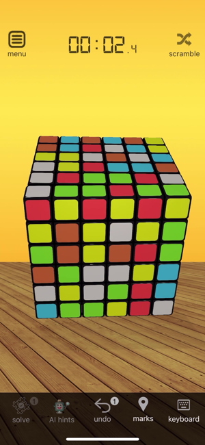 צילום מסך 3D Rubik's Cube Solver