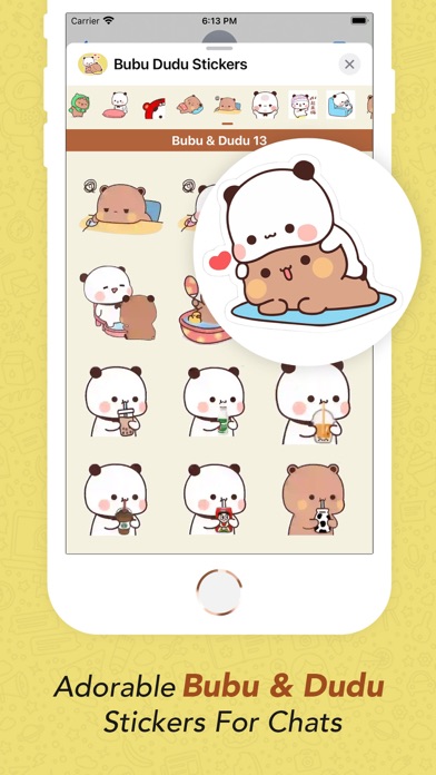 Screenshot #2 pour Bubu Dudu Animated Stickers
