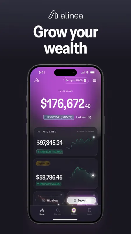 Alinea: Automated Investing screenshot 1 of 8