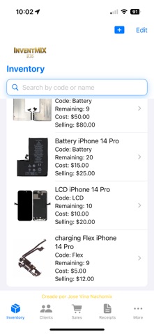 InventMIX screenshot