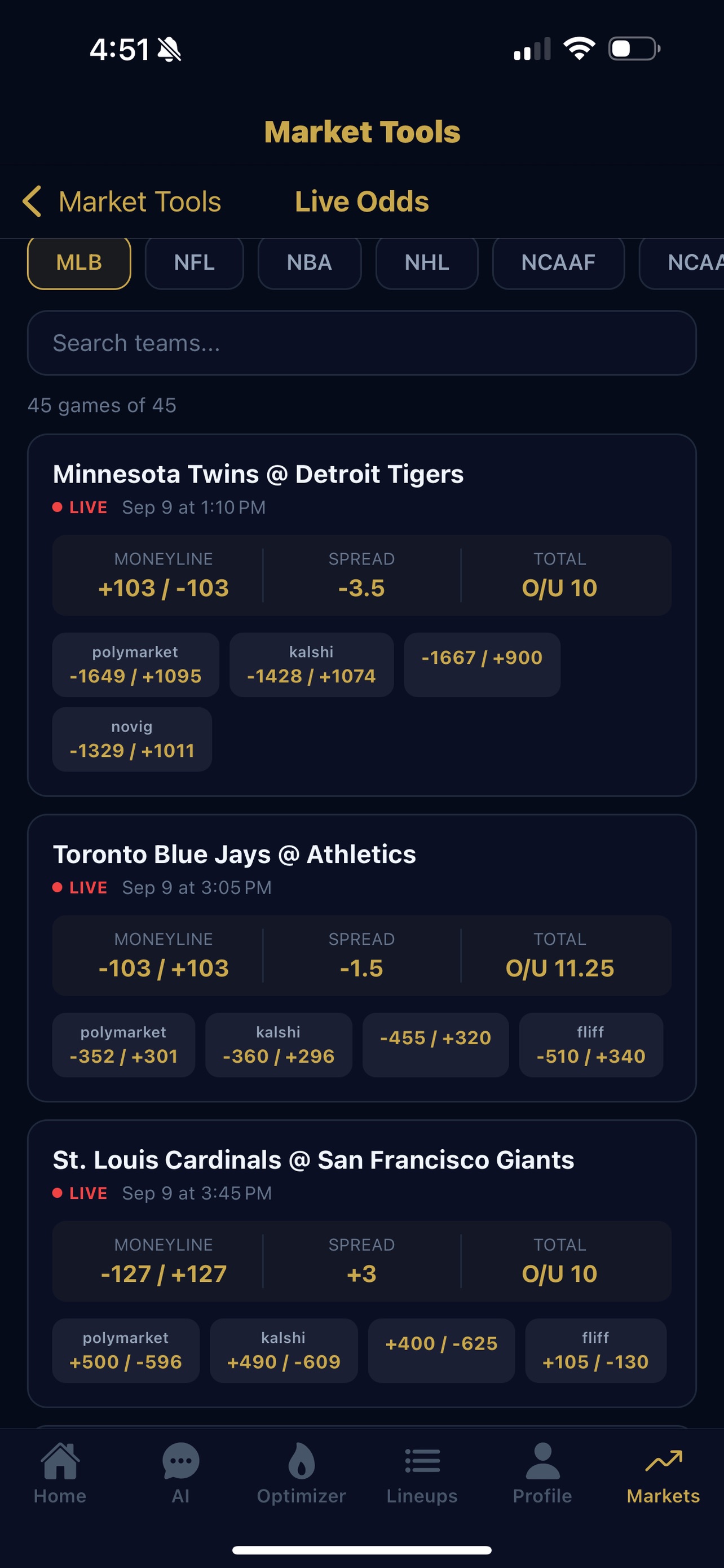 Screenshot 4 of Sportbook Me DFS AI
