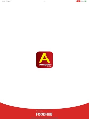 Amigos Pizza. iPad screenshot