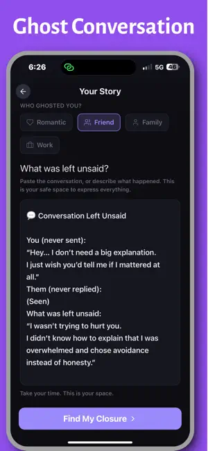 Ghosted Closure AI screenshot 3