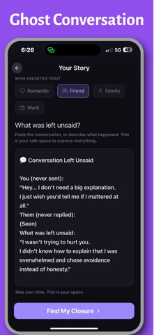 Ghosted Closure AI screenshot