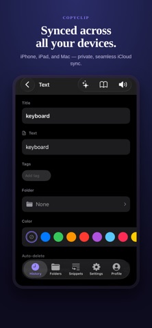 CopyClip: Save copied text Screenshot 2 of 8