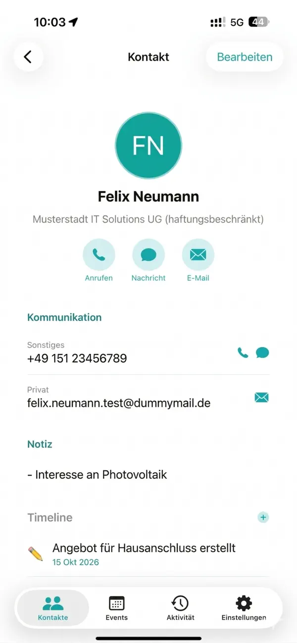 Screenshot #2 pour FlowContacts