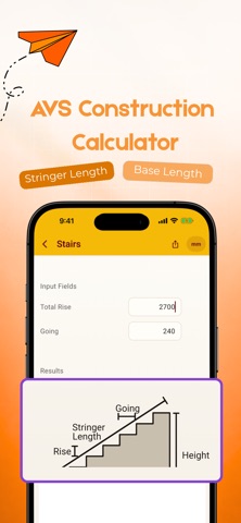 AVS Construction Calculator iPhone screenshot