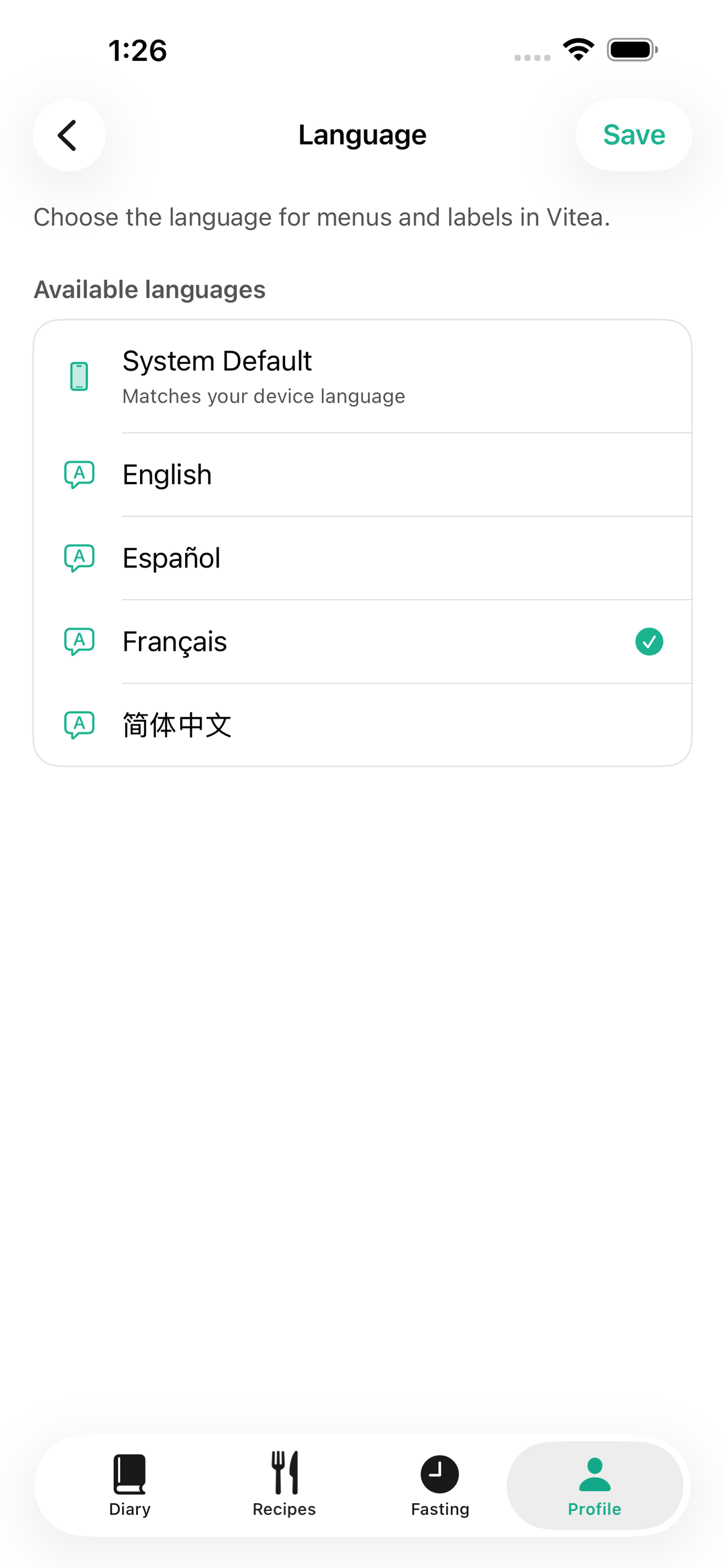 Vitea: Calorie & Food Tracker screenshot 8
