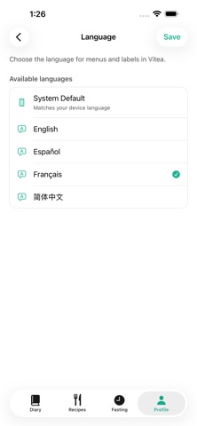 Vitea: Calorie & Food Tracker Screenshot 8 of 10