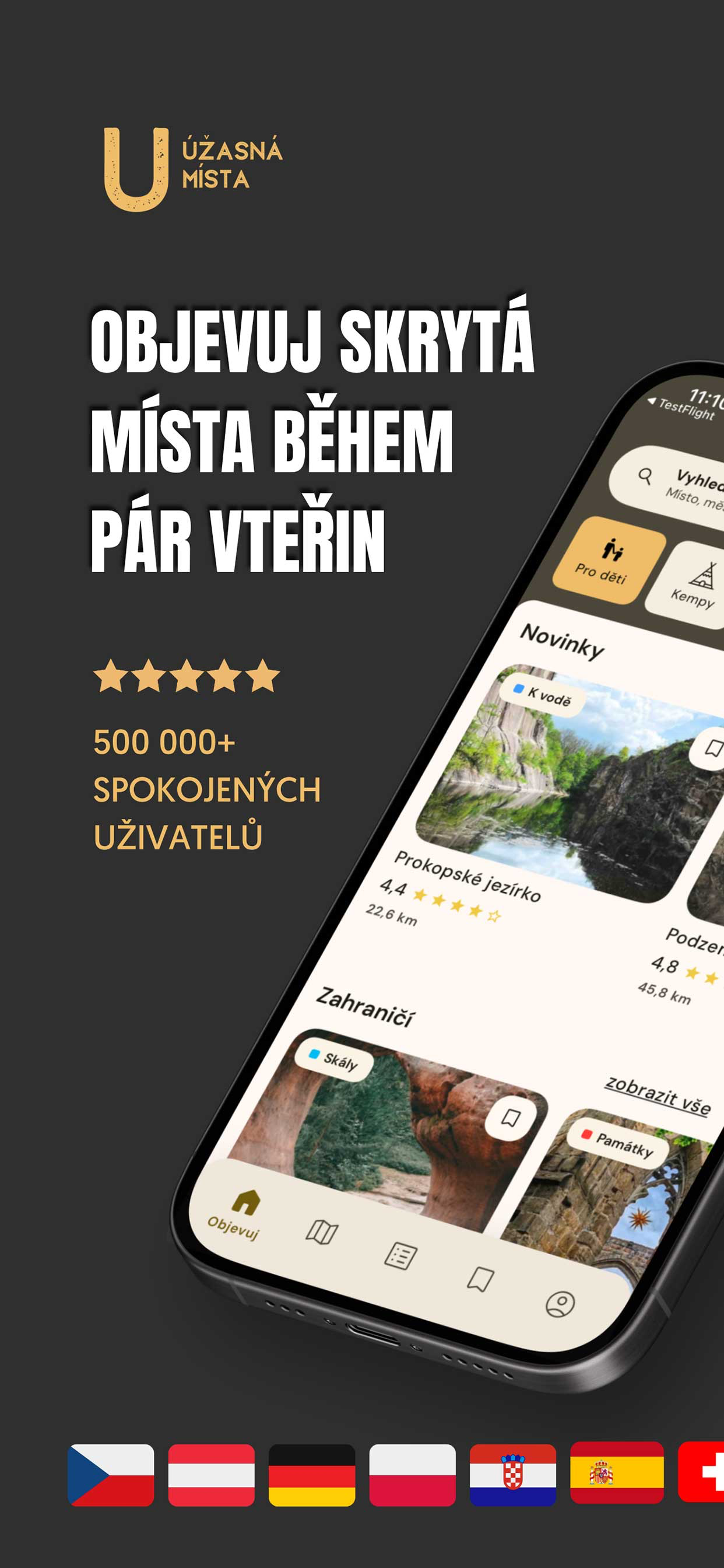 Úžasná místa - tipy na výlety