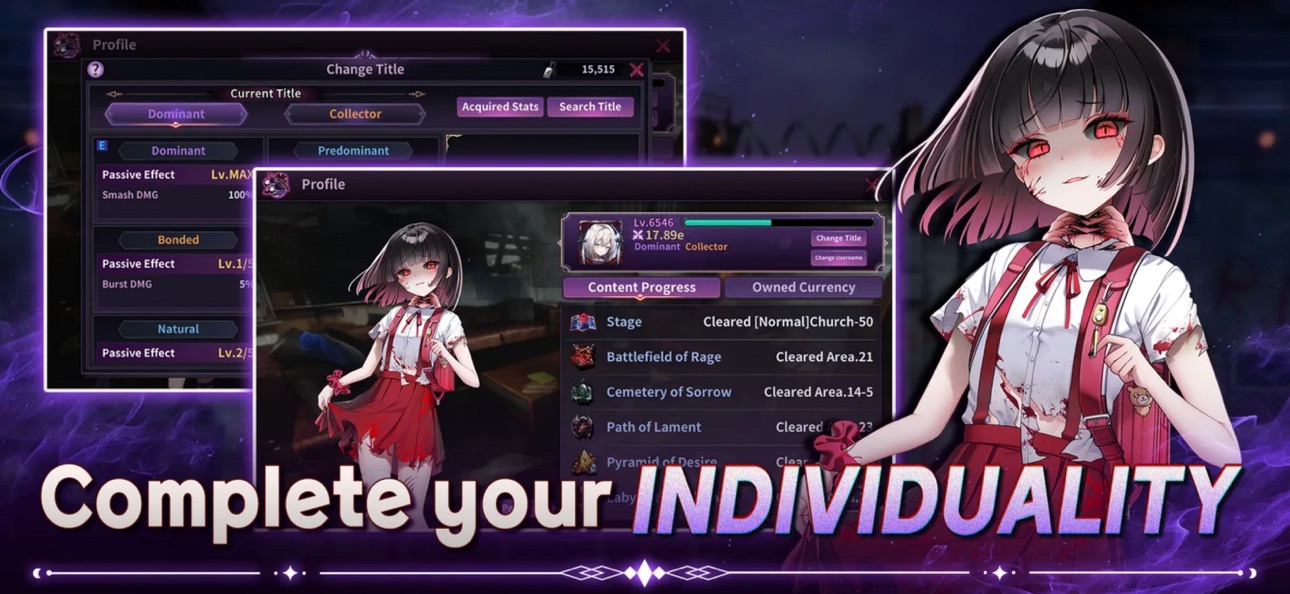 Soul Idle : Two Sides of Girls iOS Mod IPA screenshot 3 - iOS game interface