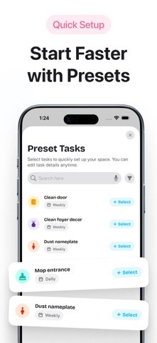 Upkee: House Cleaning Schedule iPhone screenshot