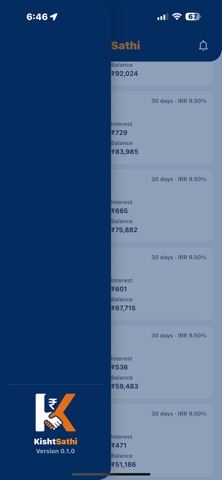 KishtSathi iPhone screenshot