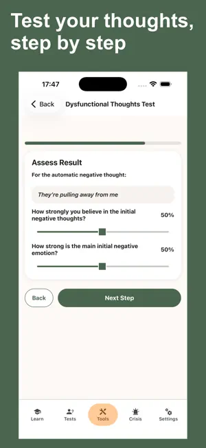 CopingCard CBT Mental Health screenshot 2