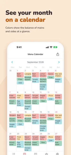 meek - Meal Planner & Calendar screenshot 3