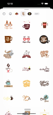 Coffee Break Time stickers screenshot