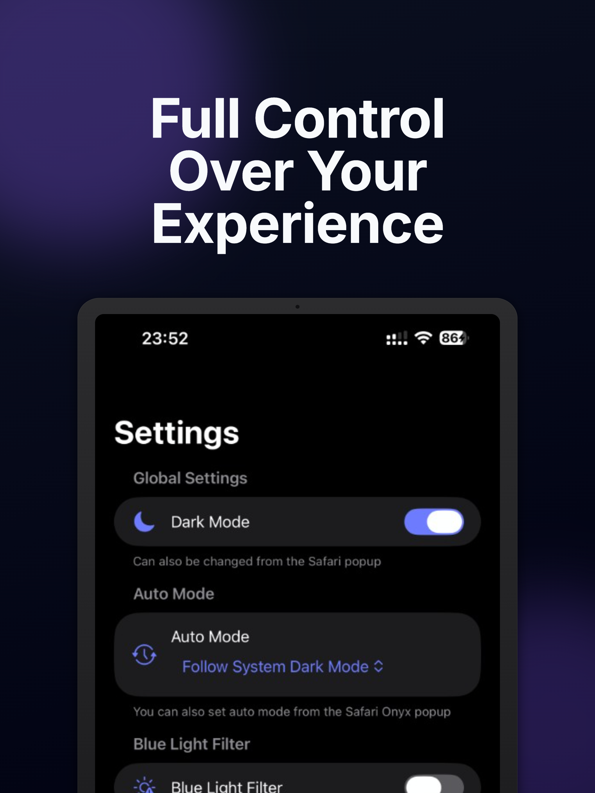Onyx - Dark Mode screenshot 14