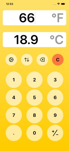 Temperature Converter . iPhone screenshot