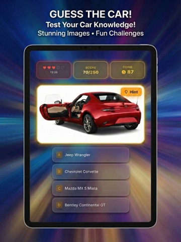 Car Quiz: Guess Brand & Model iPad screenshot