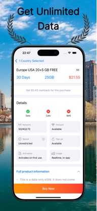 Esimbo: eSIM Travel Data Card screenshot 2