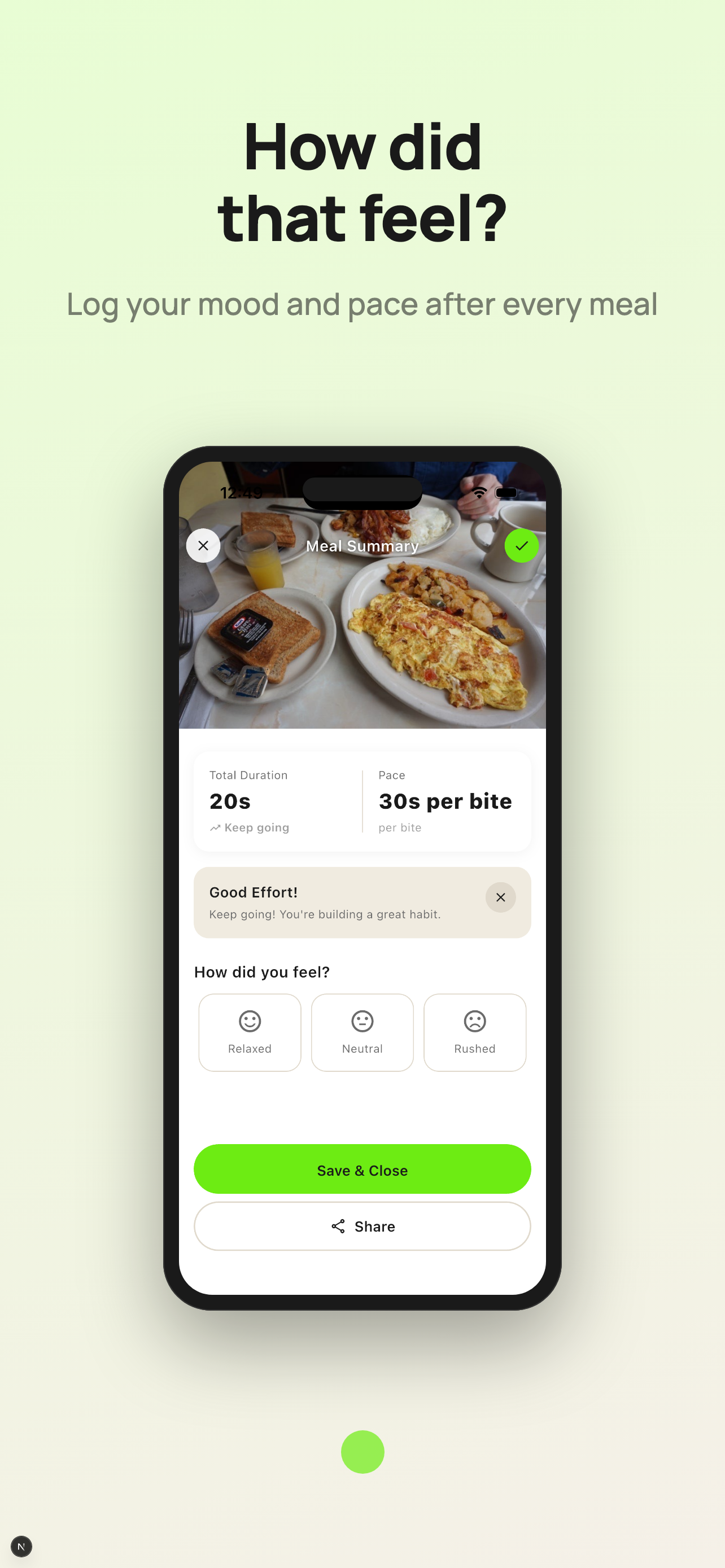SlowMeal: Mindful Eating Timer