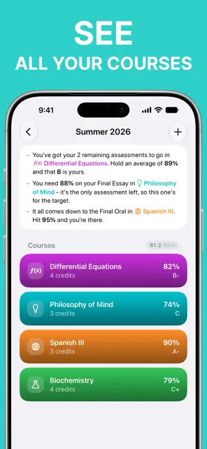 Grade Tracker & GPA: MyGrades screenshot 2