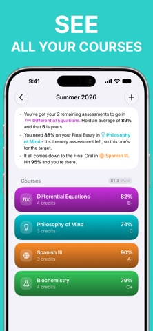 Grade Tracker & GPA: MyGrades Screenshot 2 of 5