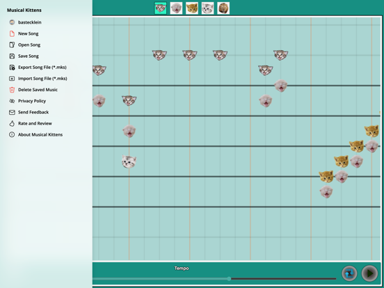 Musical Kittens iPad screenshot 4 - Music app