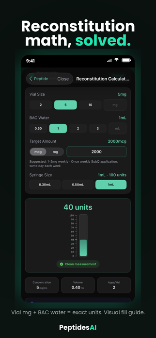 PeptidesAI: Calc & Tracker Screenshot 1 of 7