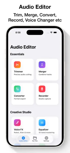 Audio Editor - MP3 Cutter App screenshot 1