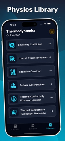 Thermo Dynamics Calc screenshot