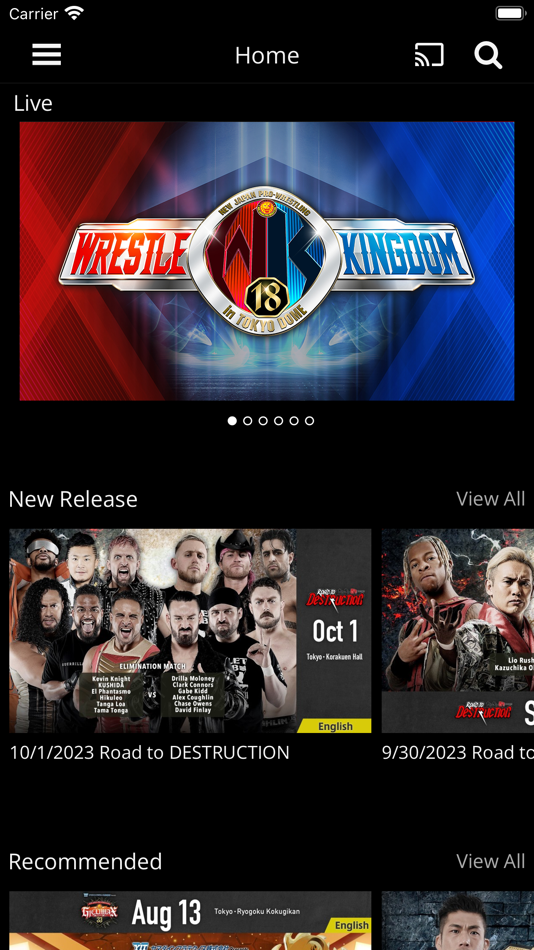 #3. NJPW WORLD (iOS) 由: TV Asahi Corporation