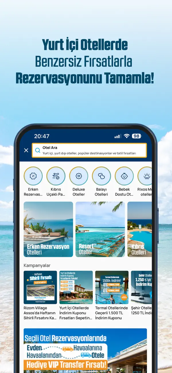 Screenshot #3 pour Tatilsepeti - Otel, Uçak, Tur