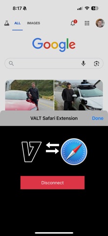Valt Extension screenshot