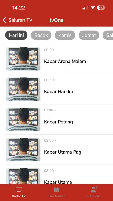 ► Jadwal TV Indonesia Screenshot