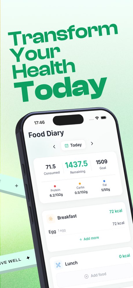 Calorix: AI Calorie Counter screenshot 1