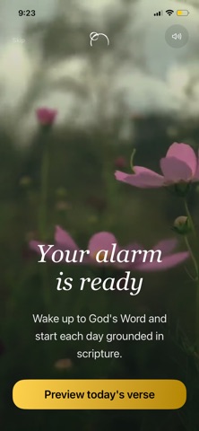 Rise in Grace: Bible Alarm iPhone screenshot