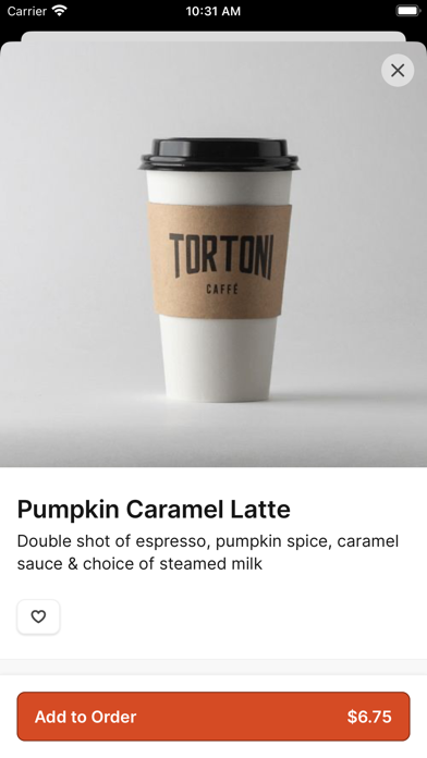 Tortoni Caffe Screenshot