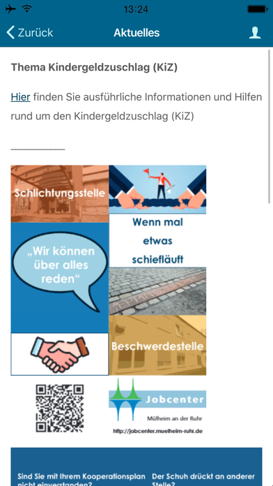Jobcenter Mülheim an der Ruhr Screenshot