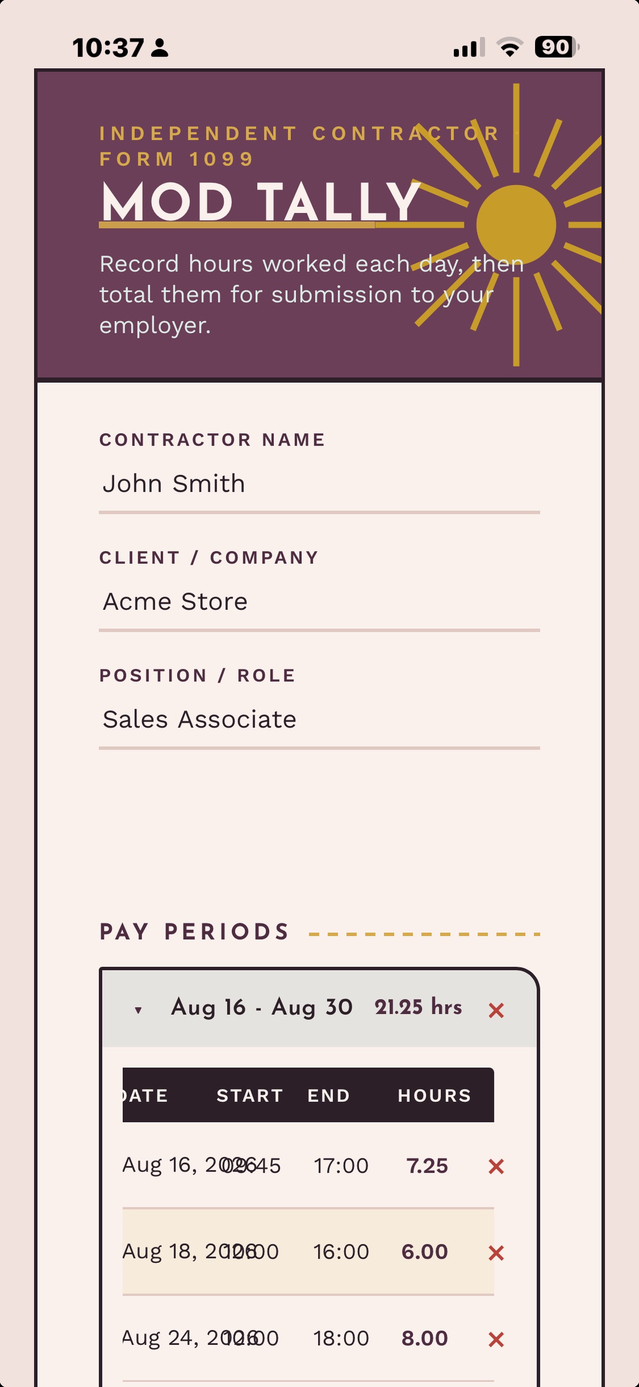 Screenshot 1 of Mod Tally