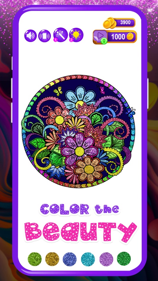#1. Glitter Coloring: Art Book (iOS) 由: Noman Fareed