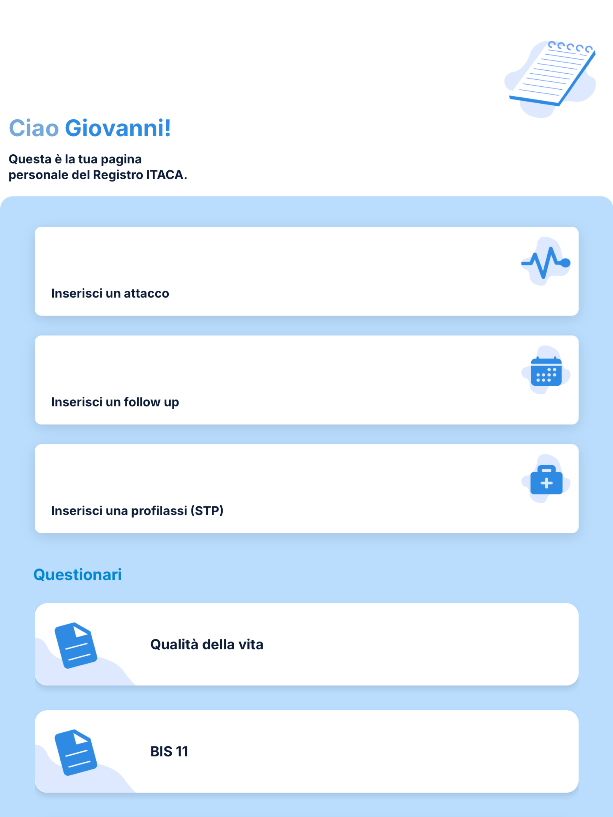Registro ITACA