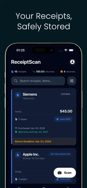 ReceiptScan: Warranty Tracker screenshot 3
