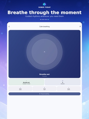 Sober Today - Day Counter iPad screenshot