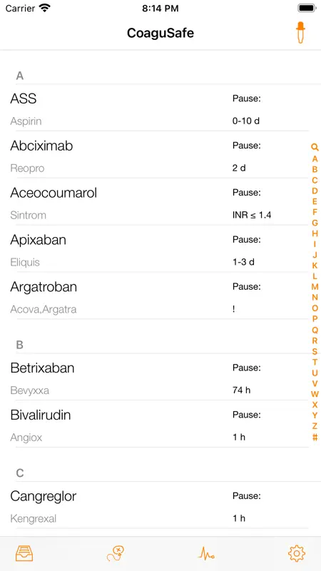 CoaguSafe - Antikoagulantien screenshot 1 of 5