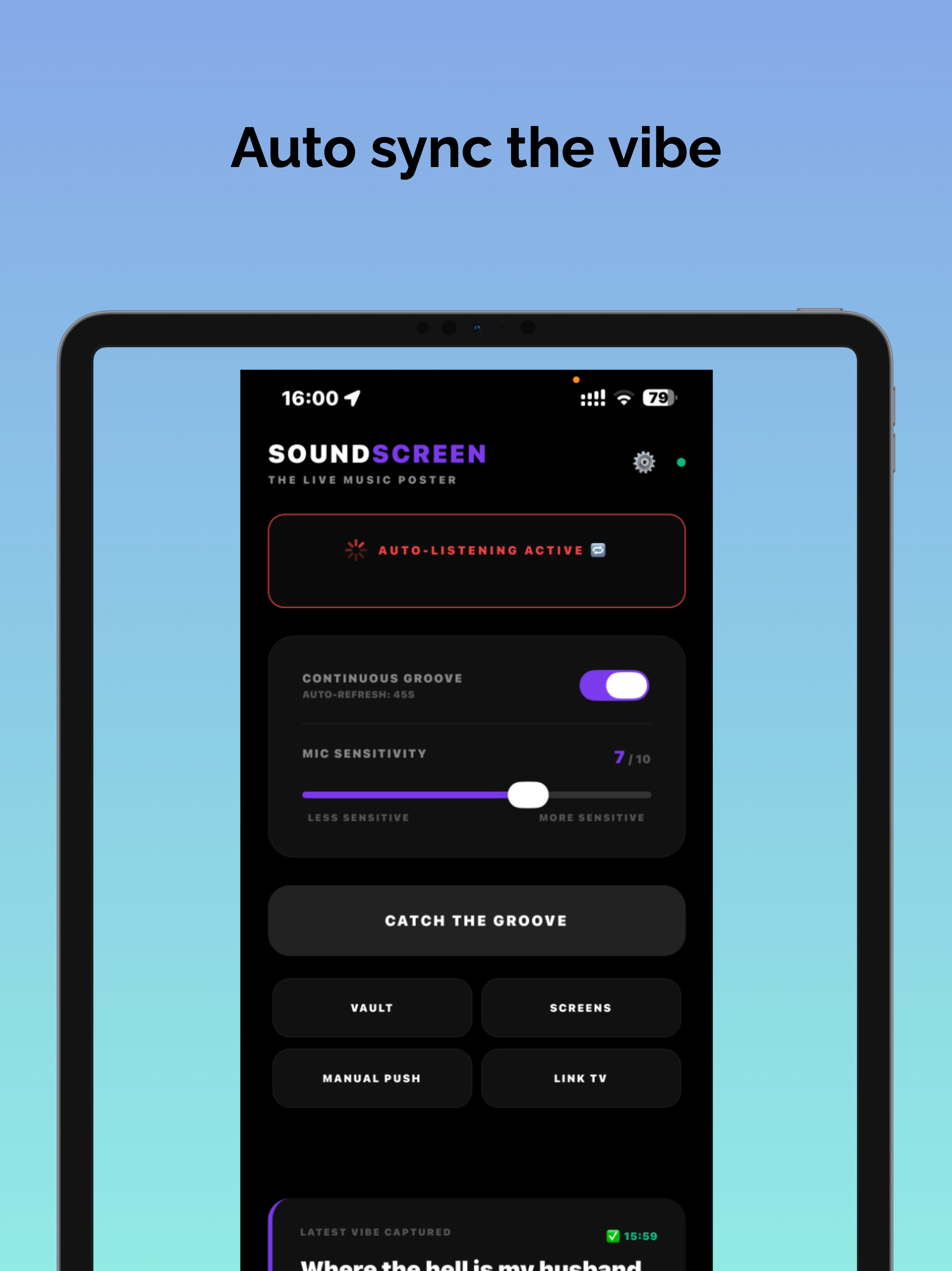 The Soundscreen App