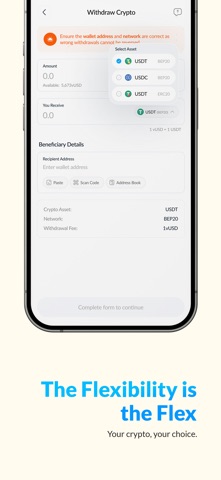 Vent: Crypto to Cash Wallet iPhone screenshot