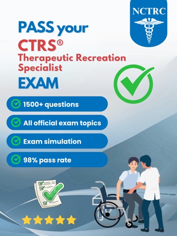 NCTRC CTRS Exam Prep 2026 iPad screenshot